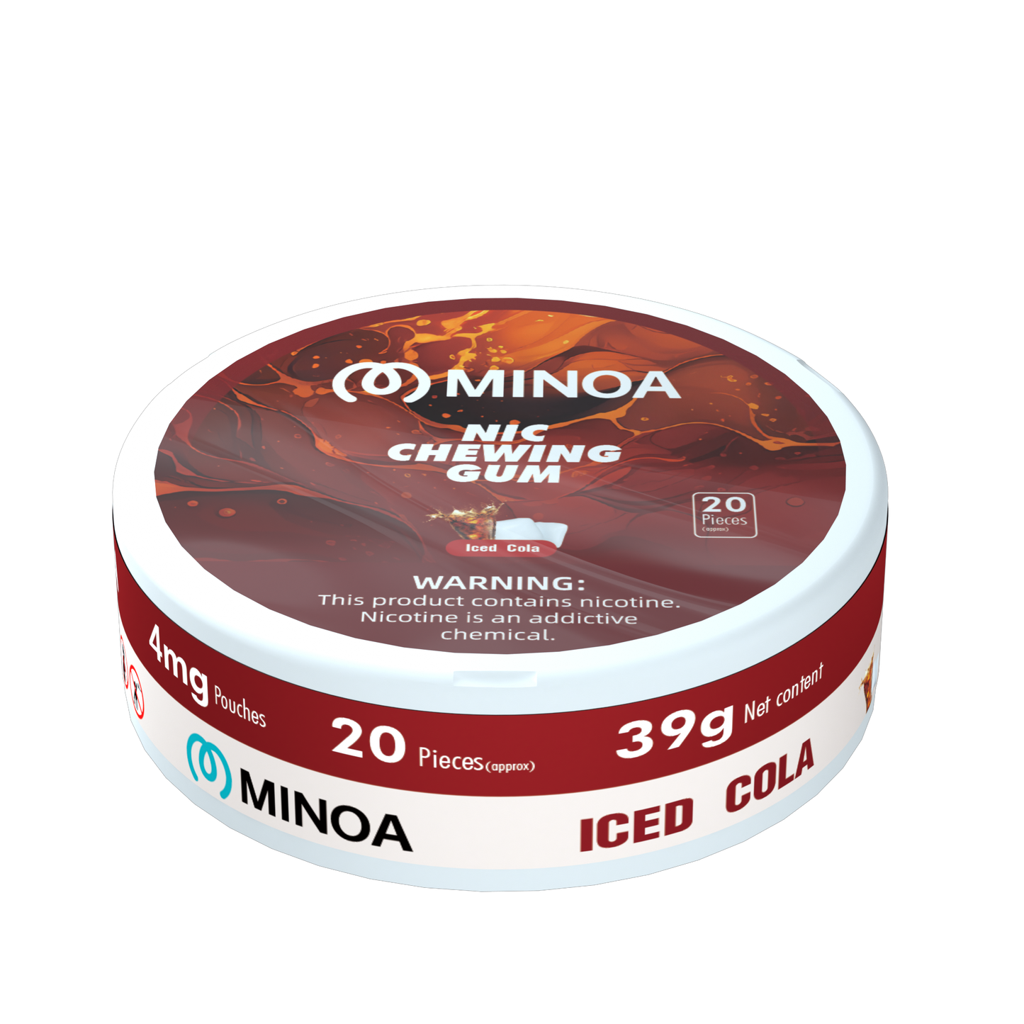 Nicotine gum-four milligrams-boxed
