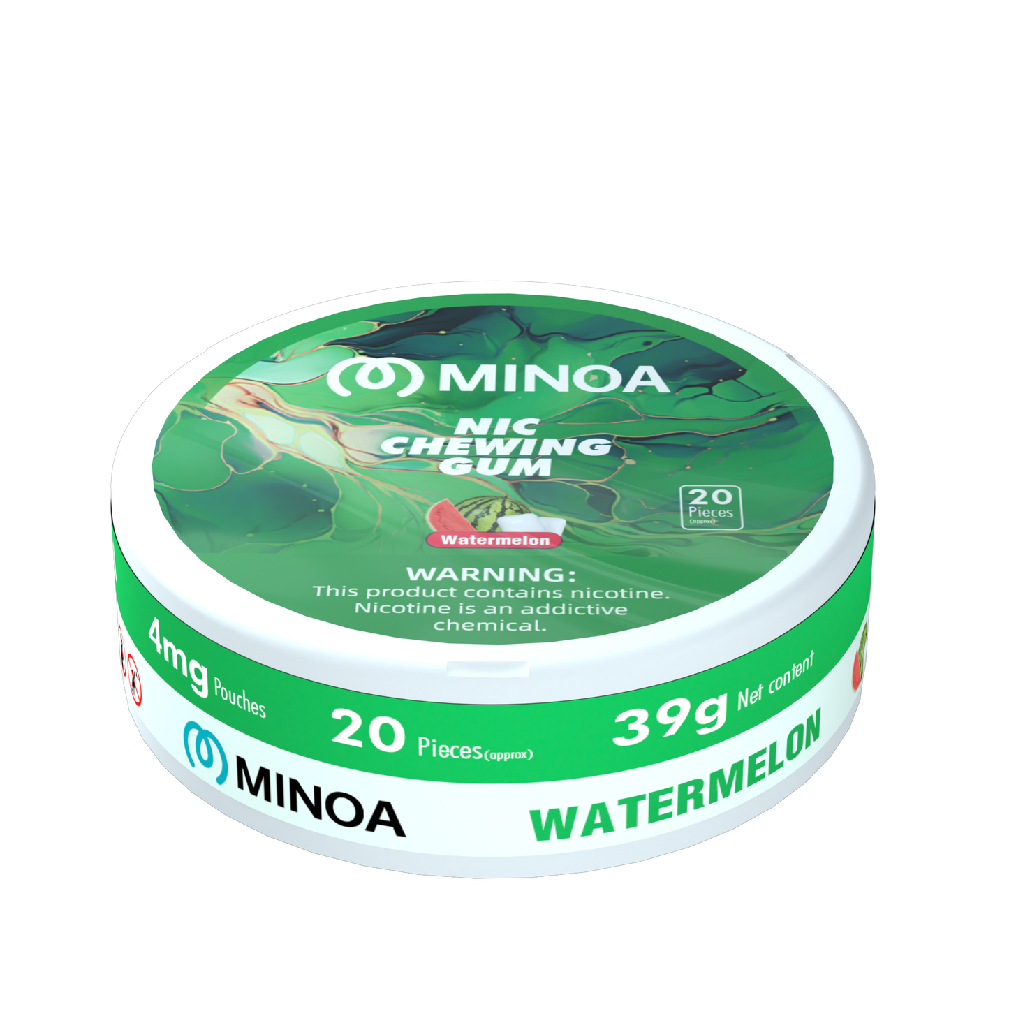 Nicotine gum-four milligrams-boxed