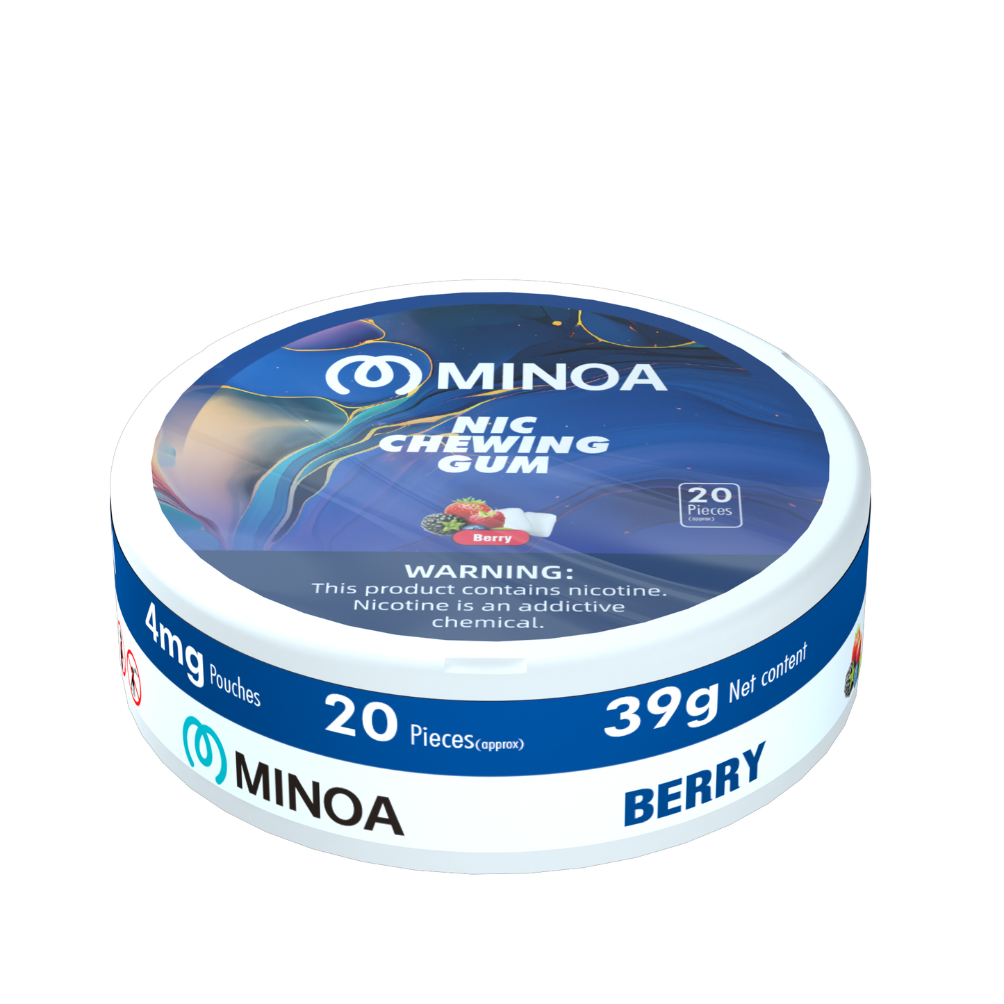 Nicotine gum-four milligrams-boxed